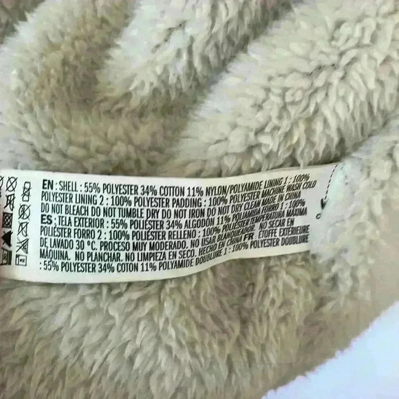 Forever 21 Blue Sherpa Lined Coat Size Small - Picture 4 of 4